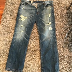 Levi 511 light blue jeans with tear-NÉW 42L30 (18)